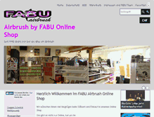 Tablet Screenshot of airbrush-shop.ch