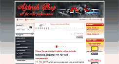 Desktop Screenshot of airbrush-shop.cz